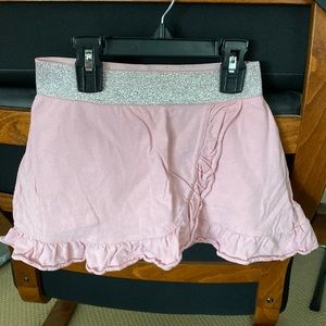 Gap pink play skort w silver elastic band sz 6-7/S